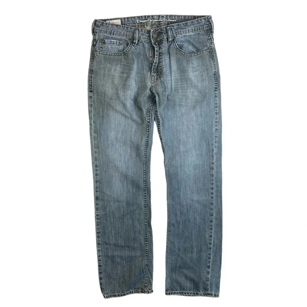 MJ513 Mens i Jeans by Buffalo DAYTON SLIM STRAIGHT Leg Denim Jeans 32x34